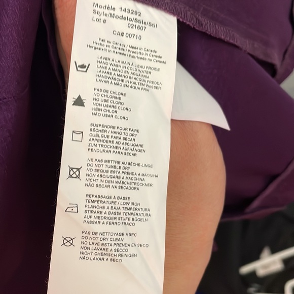 Joseph Ribkoff purple dress size 4 - Picture 5 of 5